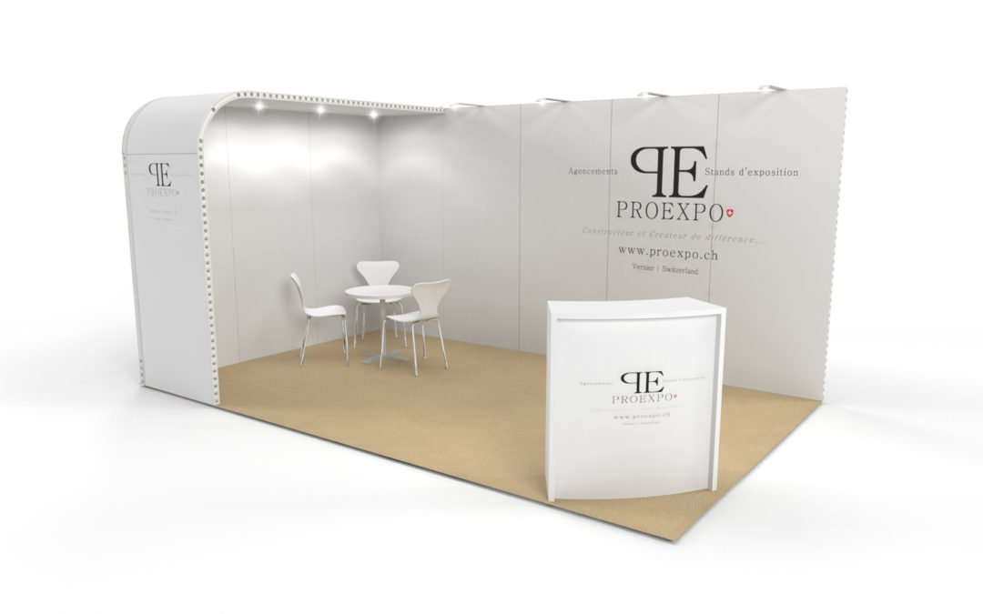 Location stand d’exposition personnalisable Soft 15m2
